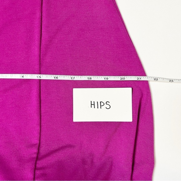 Soft Surroundings NWT Hyannis Faux Wrap Midi Dress Medium Petite MP stretch knit - Picture 10 of 12